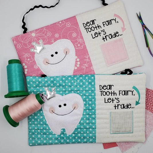 Embroidered Tooth Fairy Door Hanger